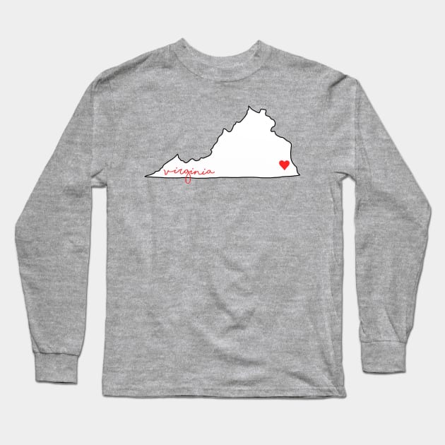 Virginia Beach VA Long Sleeve T-Shirt by kiramrob